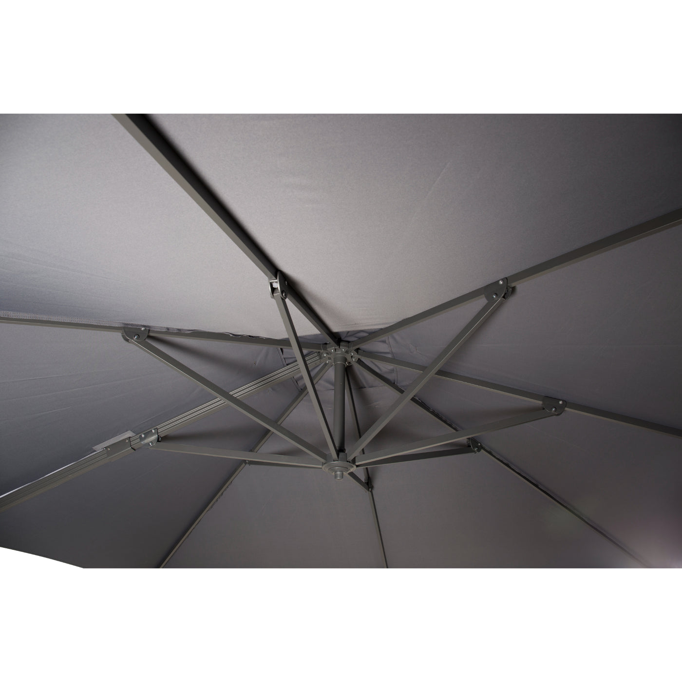 Leialoha Regenschirm 3*3m - Schwarz/Grau