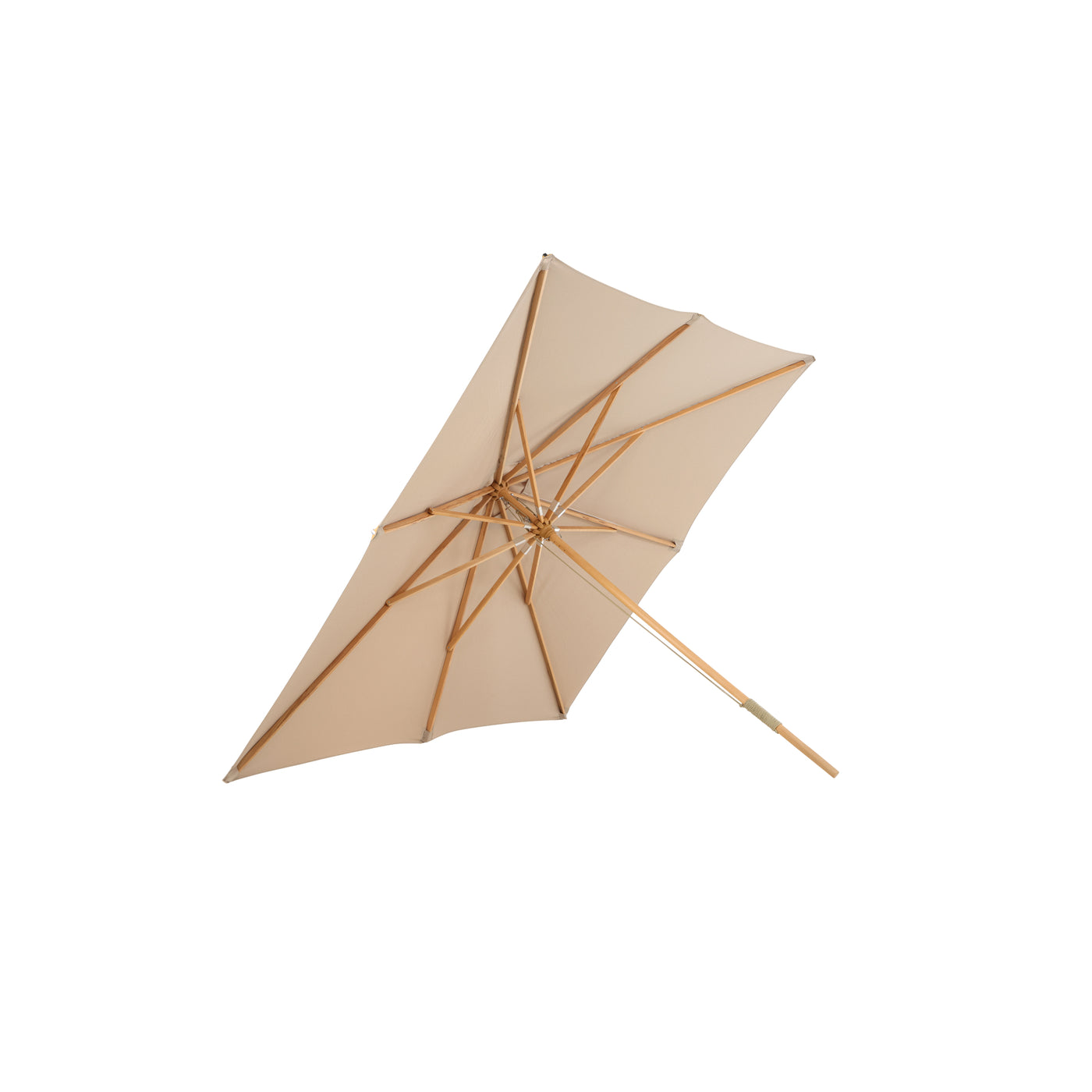 Nastasja Regenschirm - 3*3m - Holz / Braun
