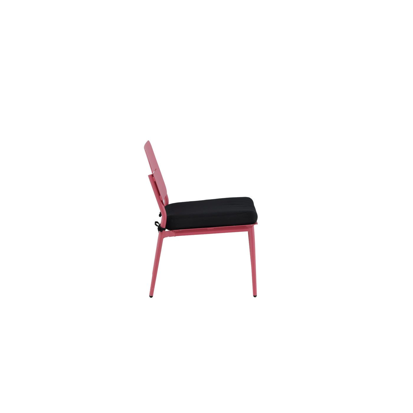 Lola Lounge Chair - Rosa / schwarzes Kissen