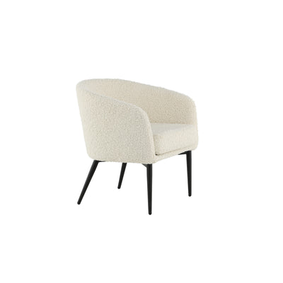 Hau'oli Lounge Chair – Weiß / schwarze Beine