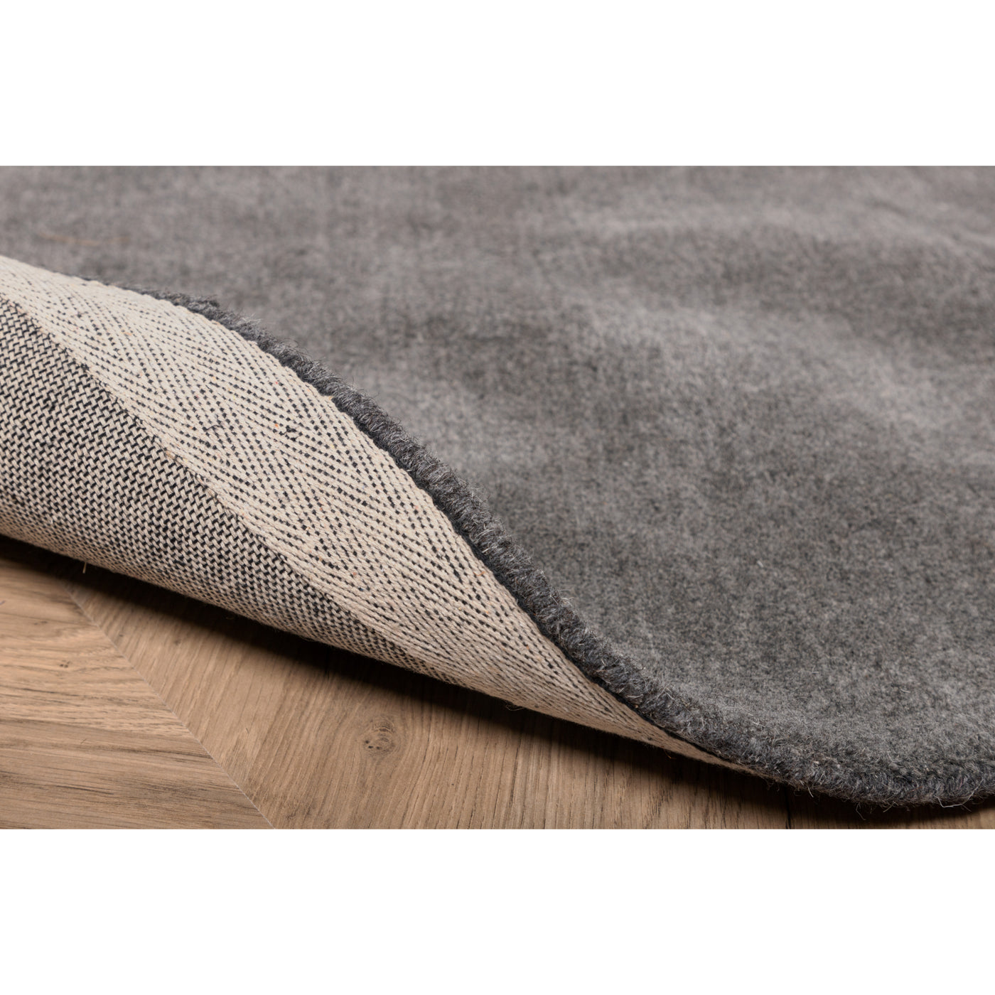 Ulyssa - Teppich aus Wolle/Polyester - Grau - ø200