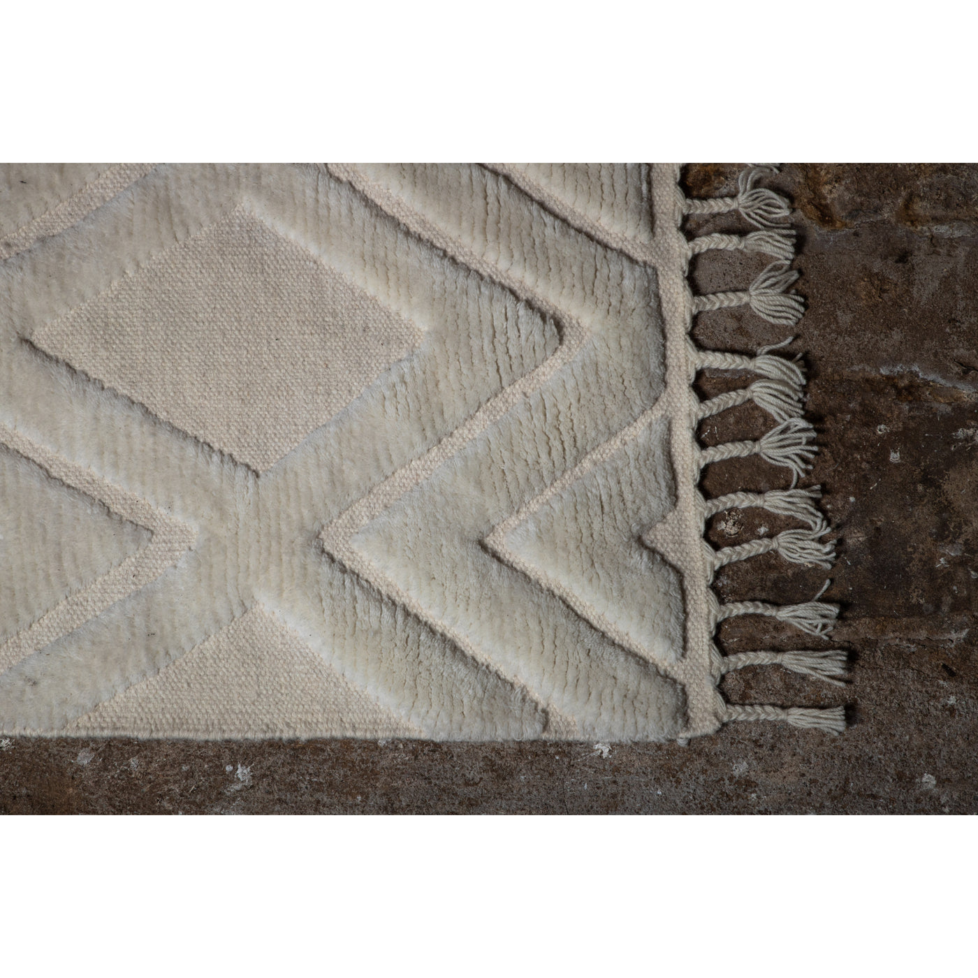 Eluana-Wolle – 200 x 300 – rechteckig – Weiß