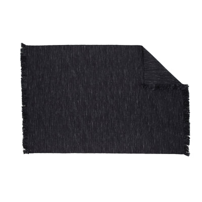 Geri-Wolle/Polyester-Baumwolle – 350 x 250 – rechteckig – Schwarz