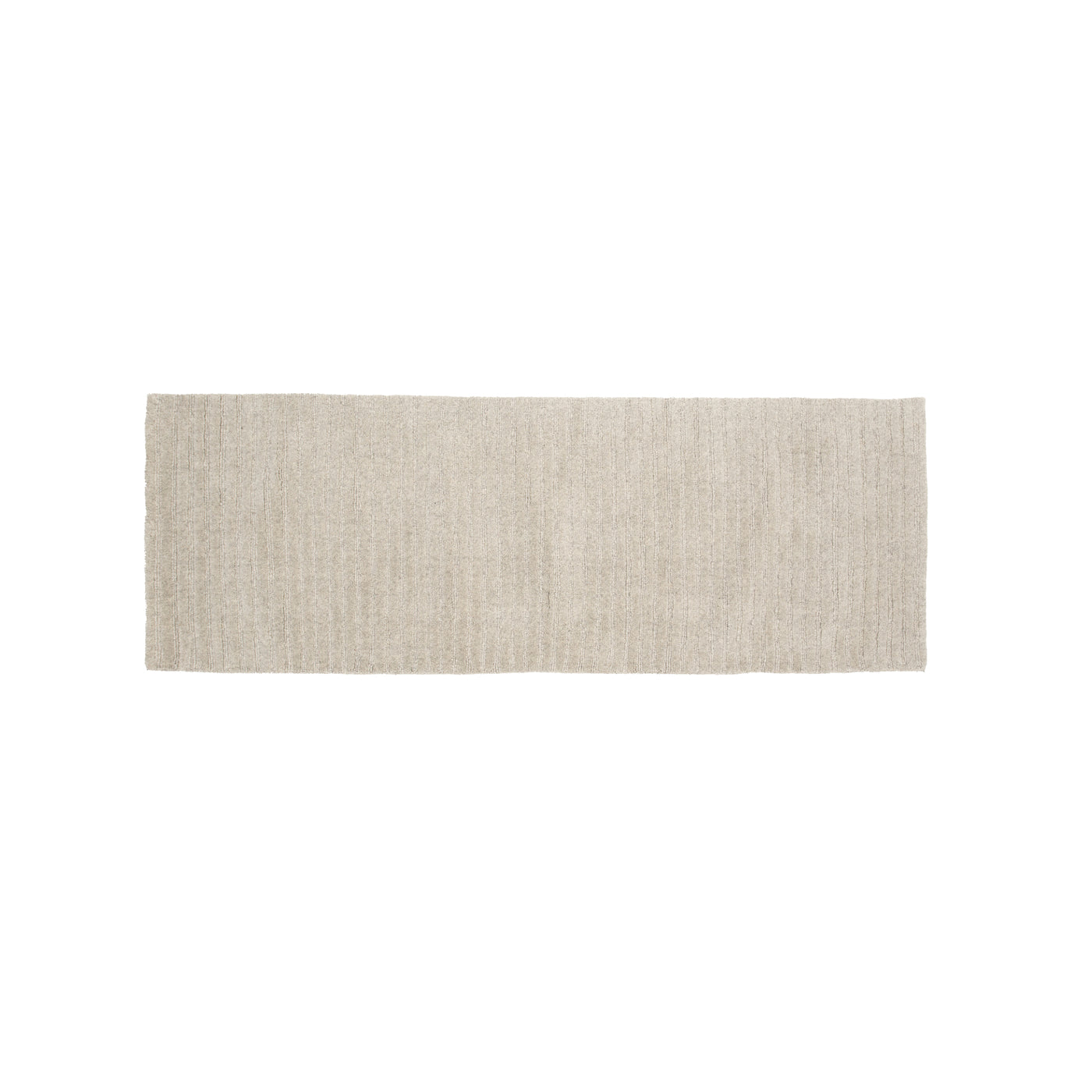 Milla-Wolle/Polyester/Baumwolle – 200 x 70 – rechteckig – hellgrau