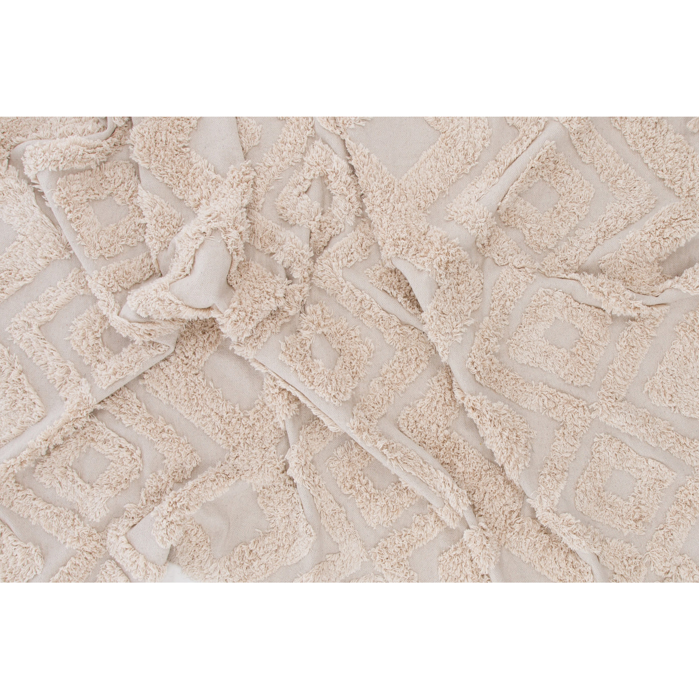 Ivonne Baumwolle – 200 x 300 – rechteckig – gebrochenes Weiß
