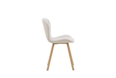 NADIJA Esszimmerstuhl Beige Modern 4 Füße Holz