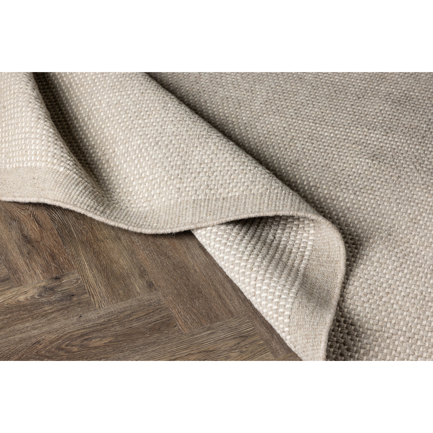 Newfane-Wolle und Baumwolle – 230 x 160 – rechteckig – Beige