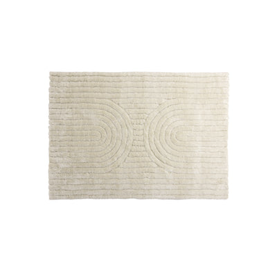 Noomi Polyester – 230 x 160 – rechteckig – Weiß