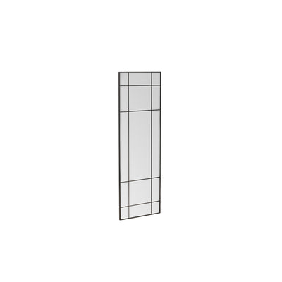 Kleiner Spiegel Larina – Schwarz / Klares Spiegelglas