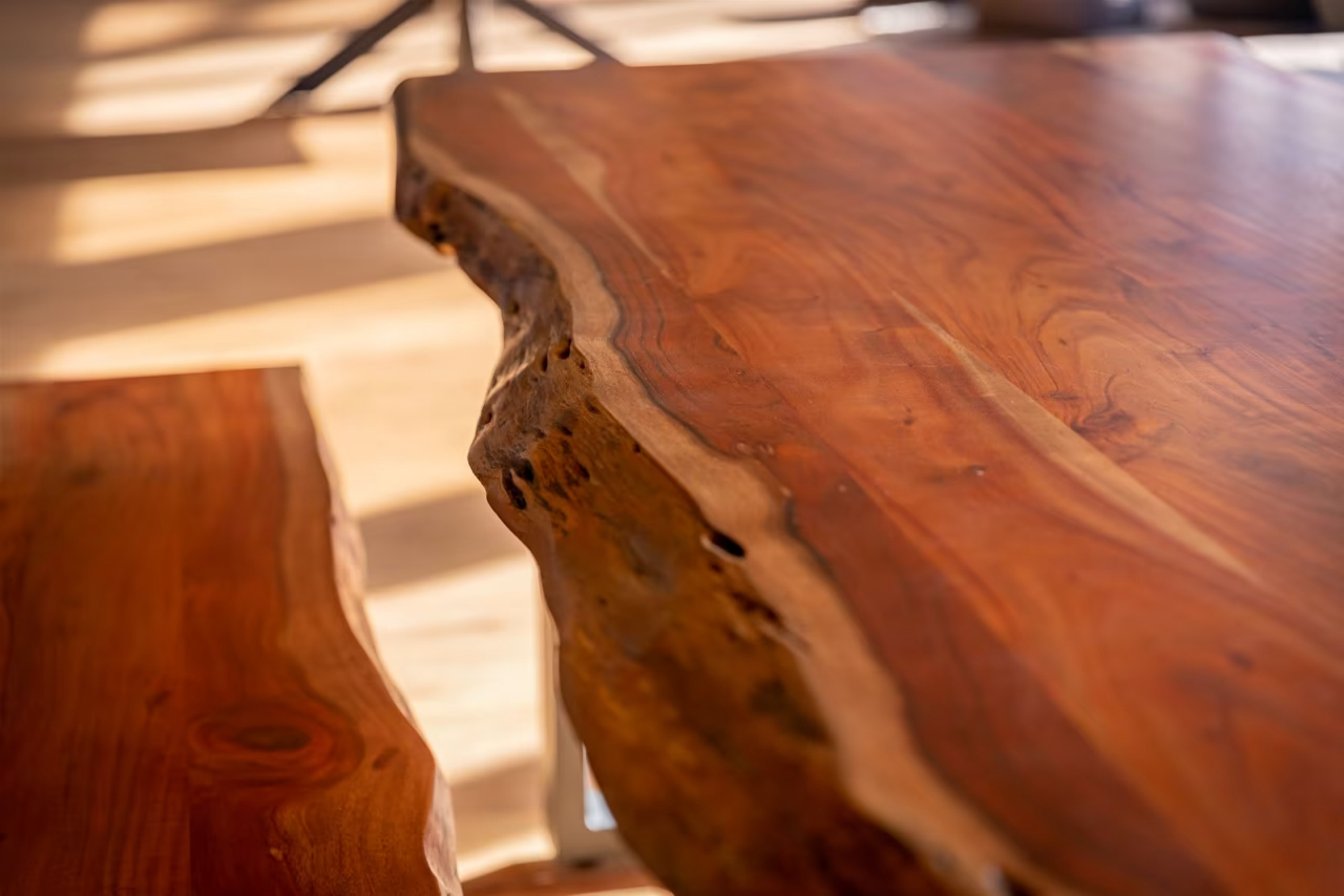 ⭐️ NEU ⭐️ Esstisch Baumkante Akazie massiv Holztisch Büro Schreibtisch