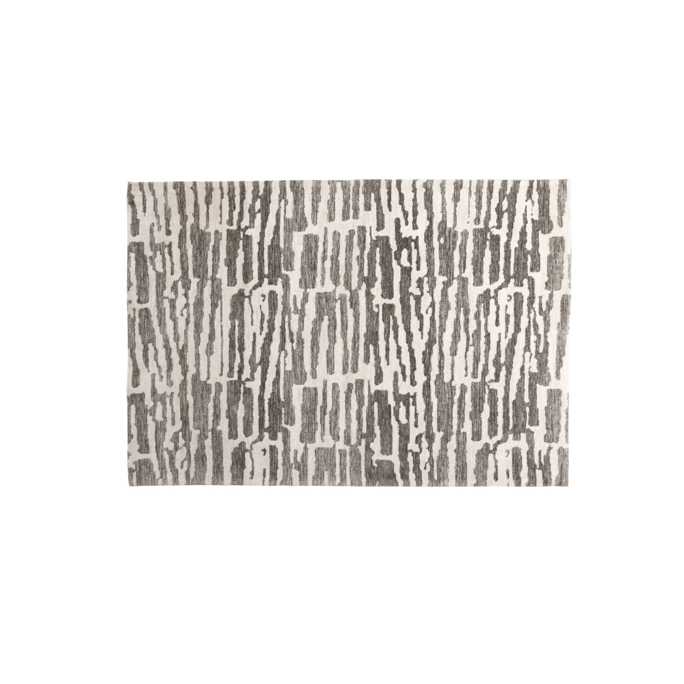 Mika Micropolyester – 230 x 160 – rechteckig – Weiß/Grau