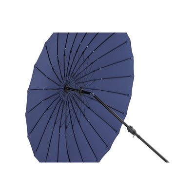 Paisley - Regenschirm m. Neigung - Blau - - 270 cm
