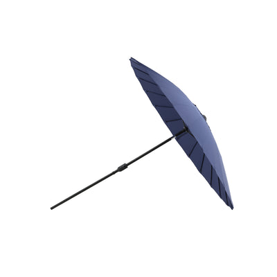 Paisley - Regenschirm m. Neigung - Blau - - 270 cm
