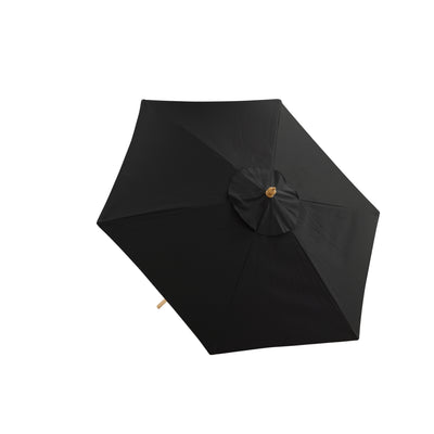 Elikapeka - Regenschirm m. neigbar – Schwarz – 250 cm