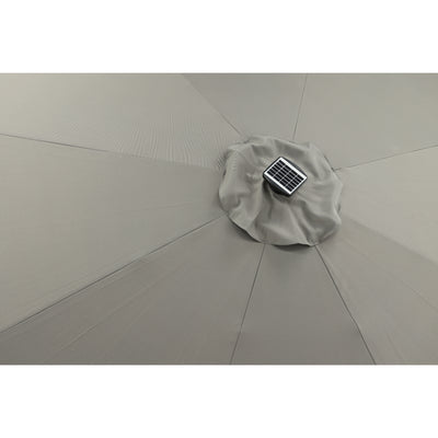 Taline – Regenschirm mit LED – Grau – 270 cm