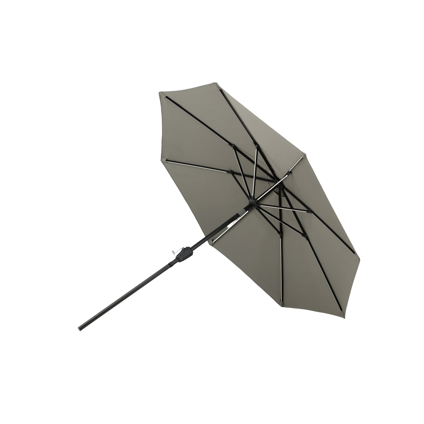 Taline – Regenschirm mit LED – Grau – 270 cm