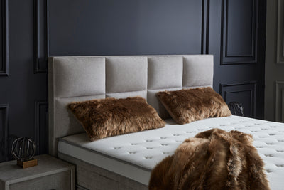 AYANA Boxspringbett Stauraum Bettkasten Samt Velours Greige Boxbett von ABC Bedding | ayana-boxspringbett-stauraum-bettkasten-samt-velours-greige-boxbett | Mit Bettkasten