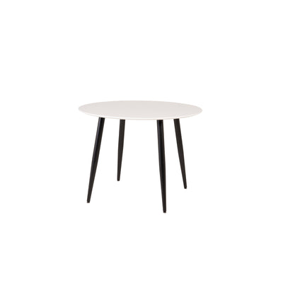 Rowena Runder Tisch Weiß  Schwarz 100cm