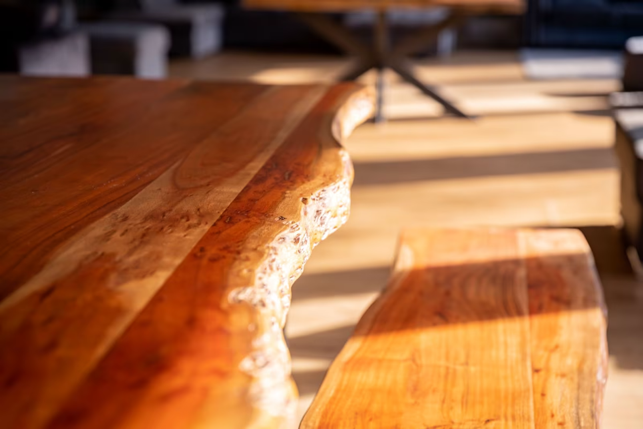 ⭐️ NEU ⭐️ Esstisch Baumkante Akazie massiv Holztisch Büro Schreibtisch