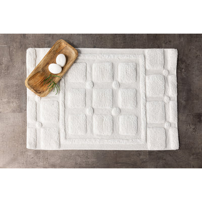 Sheryl-Baumwolle – 60 x 90 – rechteckig – Weiß