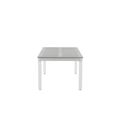 Alamea Tisch – 224/324 – Weiß/Grau
