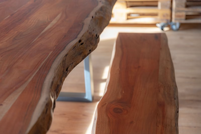 ⭐️ NEU ⭐️ Esstisch Baumkante Akazie massiv Holztisch Büro Schreibtisch