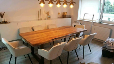 ⭐️ NEU ⭐️ Esstisch Baumkante Akazie massiv Holztisch Büro Schreibtisch