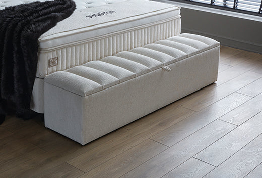 SHERATON White Boxspringbett Stauraum Bettkasten Weiß Boxbett von ABC Bedding