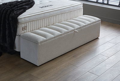 SHERATON White Boxspringbett Stauraum Bettkasten Weiß Boxbett von ABC Bedding