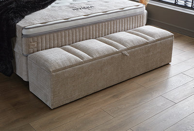 Riviera Boxspringbett Beige Stauraum Bettkasten Boxbett von ABC Bedding | riviera-boxspringbett-stauraum-bettkasten-boxbett | Mit Bettkasten
