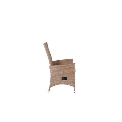 Otfriede Stuhl (Liegestuhl) – Natur/Natur 2er Set