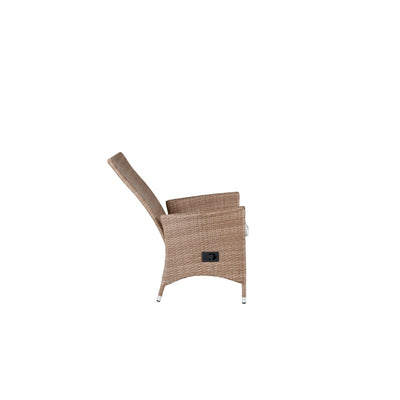 Otfriede Stuhl (Liegestuhl) – Natur/Natur 2er Set