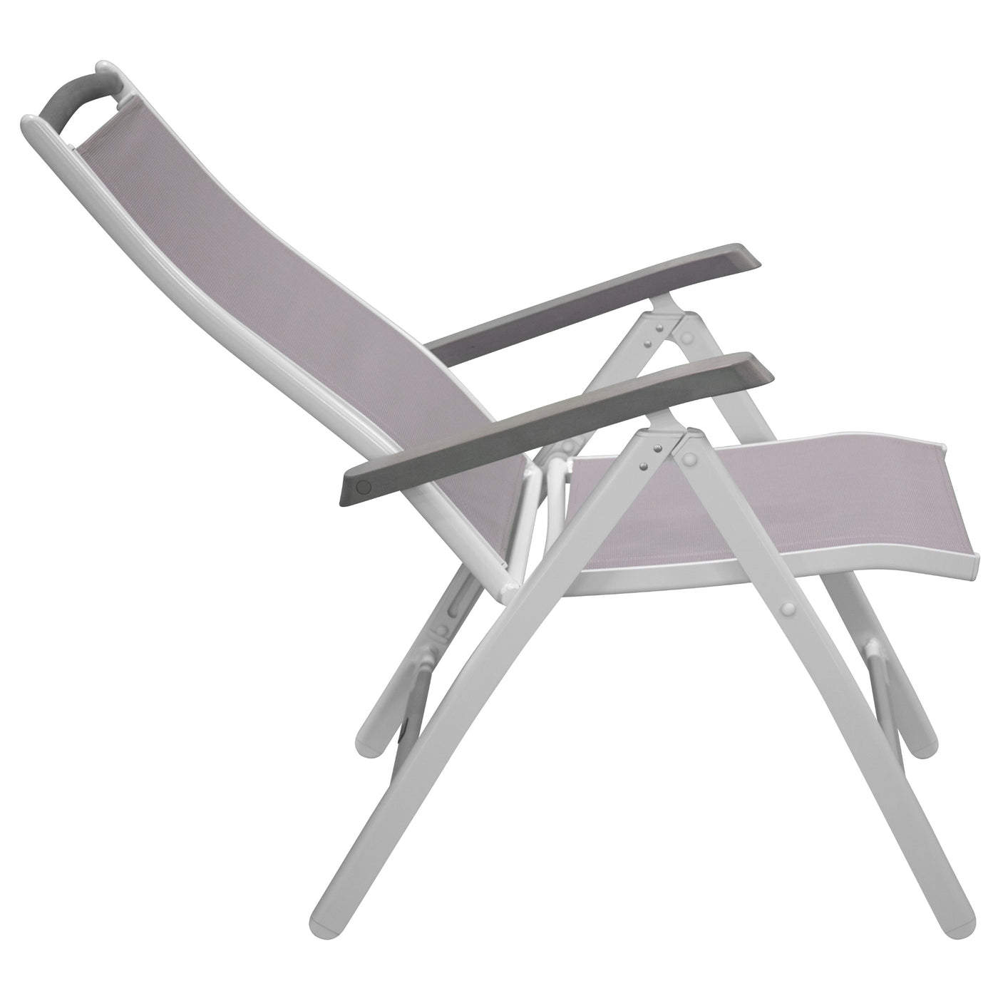 Aitana 5:pos Stuhl – Weiß/Grau 2er Set