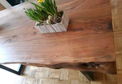 ⭐️ NEU ⭐️ Esstisch Baumkante Akazie massiv Holztisch Büro Schreibtisch