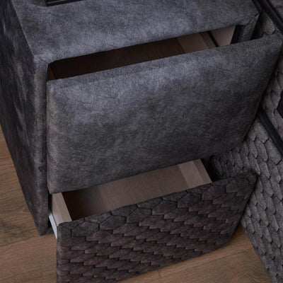 BABYLON BOXSPRINGBETT STAURAUM BETTKASTEN SAMT STOFF GRAU BOXBETT von ABC Bedding | babylon-stauraum-boxbett-boxspringbett-mit-bettkasten-samt-grau-anthrazit | Mit Bettkasten