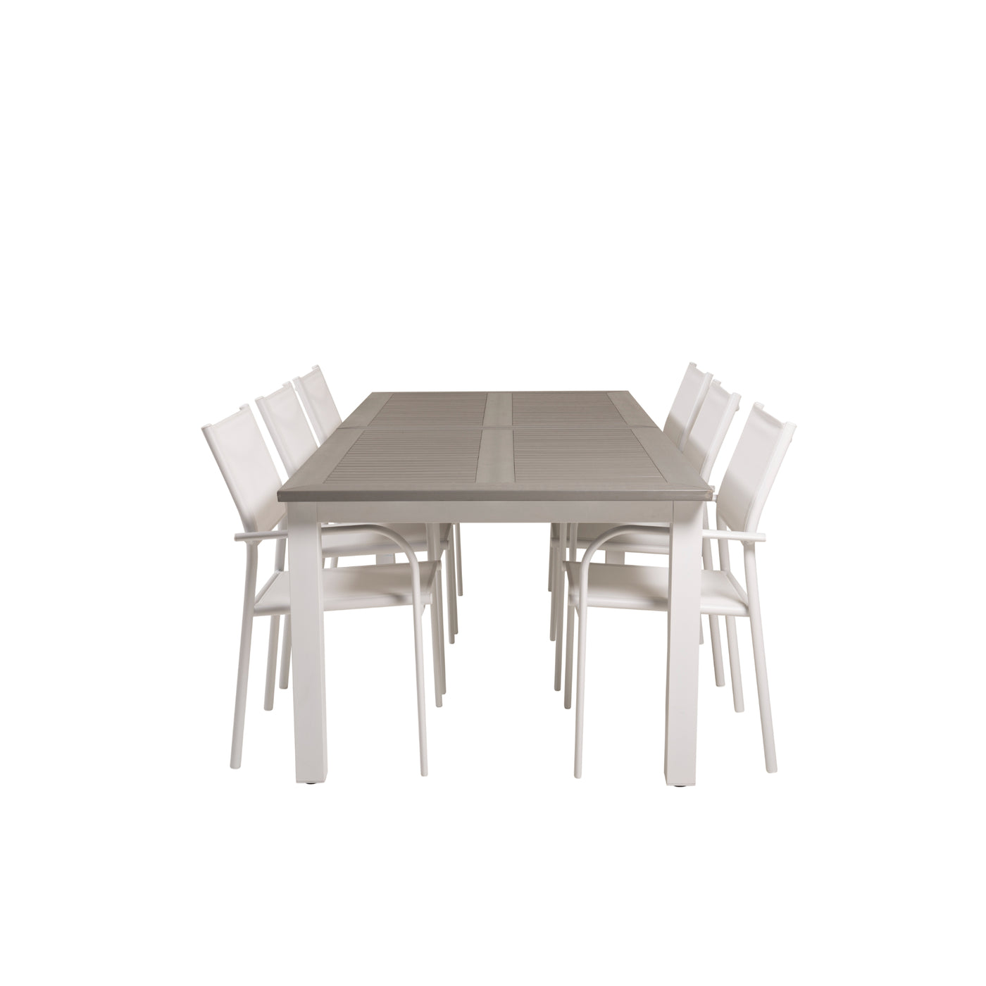 Washington Table - 224/324 - Weiß/Grau -