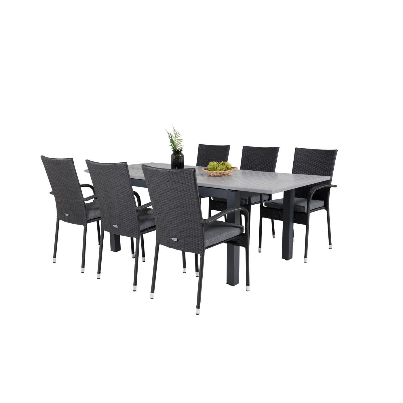 Maoming Tisch – 160/240 – Schwarz/Grau –