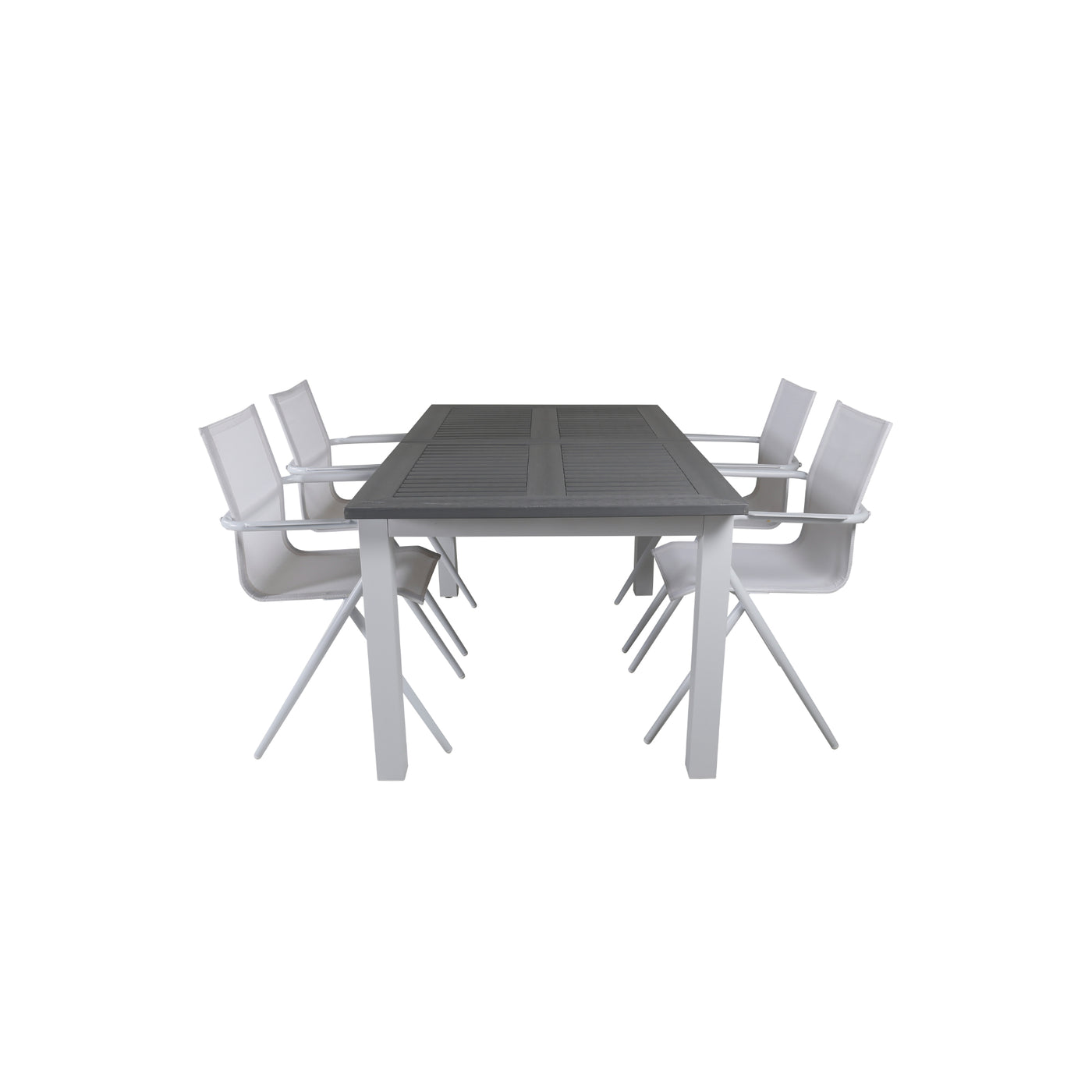 Nanyang Tisch – 152/210 – Weiß/Grau +