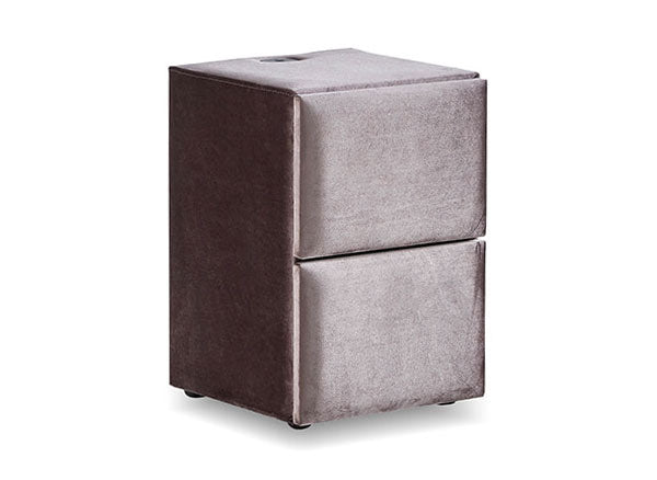 PHANTOM Beige Boxspringbett Stauraum Bettkasten Samtiger Webstoff Boxbett von ABC Bedding | phantom-stauraum-boxbett-boxspringbett-mit-bettkasten-samt-beige | Mit Bettkasten