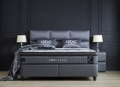 HAMILTON BOXSPRINGBETT STAURAUM BETTKASTEN WEBSTOFF GRAU BOXBETT VON ABC BEDDING | hamilton-boxspringbett-stauraum-bettkasten-webstoff-anthrazit-boxbett | Mit Bettkasten