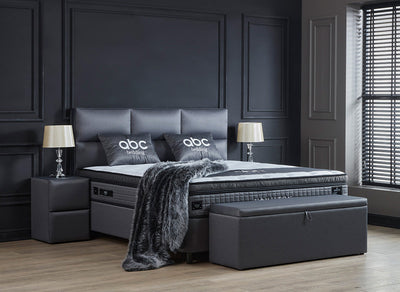 HAMILTON BOXSPRINGBETT STAURAUM BETTKASTEN WEBSTOFF GRAU BOXBETT VON ABC BEDDING | hamilton-boxspringbett-stauraum-bettkasten-webstoff-anthrazit-boxbett | Mit Bettkasten