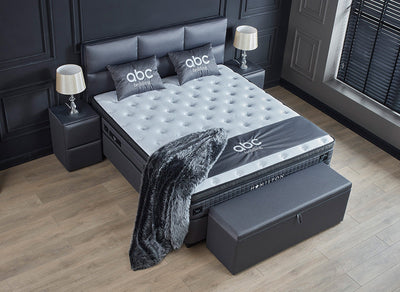 HAMILTON BOXSPRINGBETT STAURAUM BETTKASTEN WEBSTOFF GRAU BOXBETT VON ABC BEDDING | hamilton-boxspringbett-stauraum-bettkasten-webstoff-anthrazit-boxbett | Mit Bettkasten