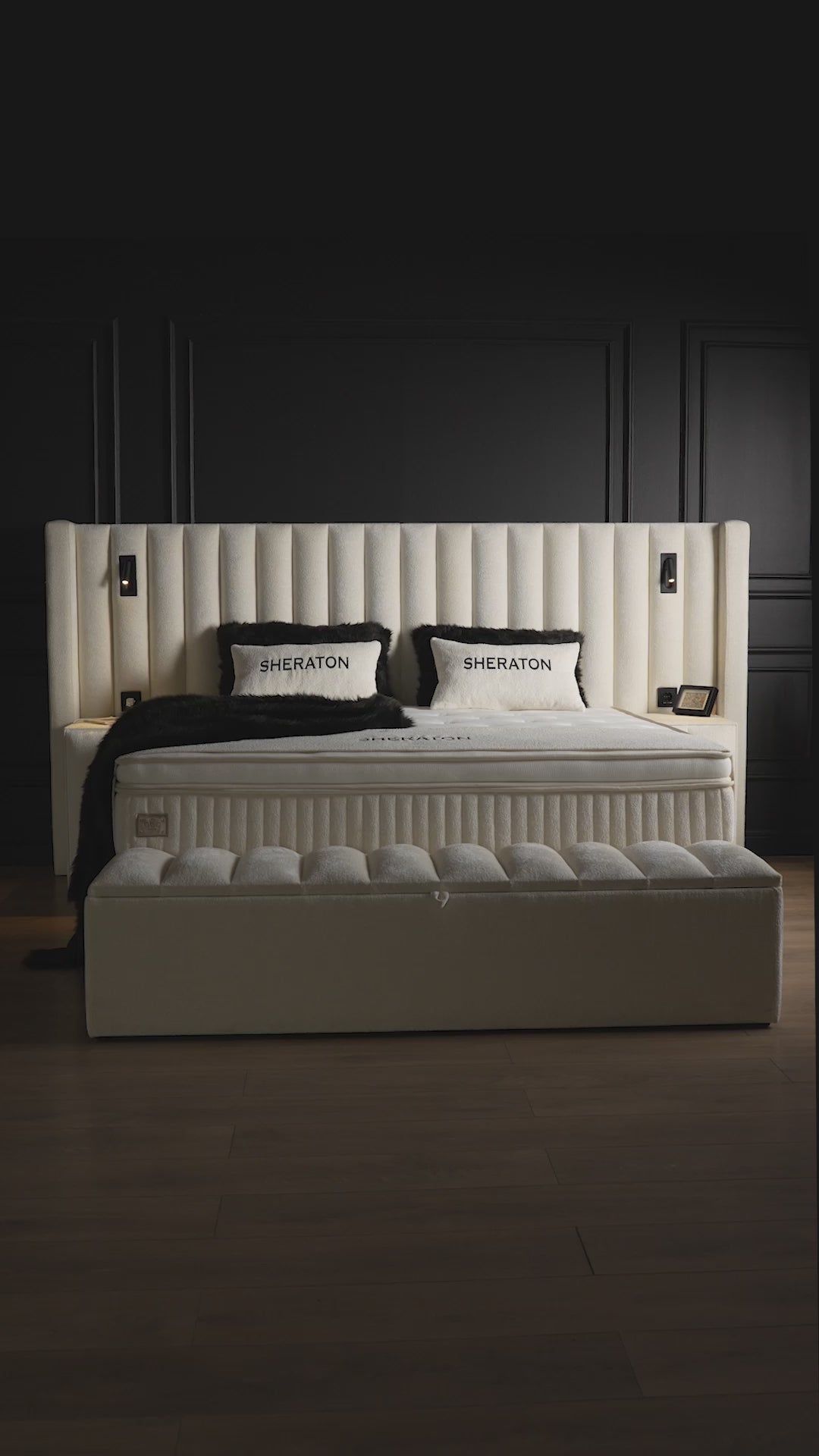 SHERATON White Boxspringbett Stauraum Bettkasten Weiß Boxbett von ABC Bedding