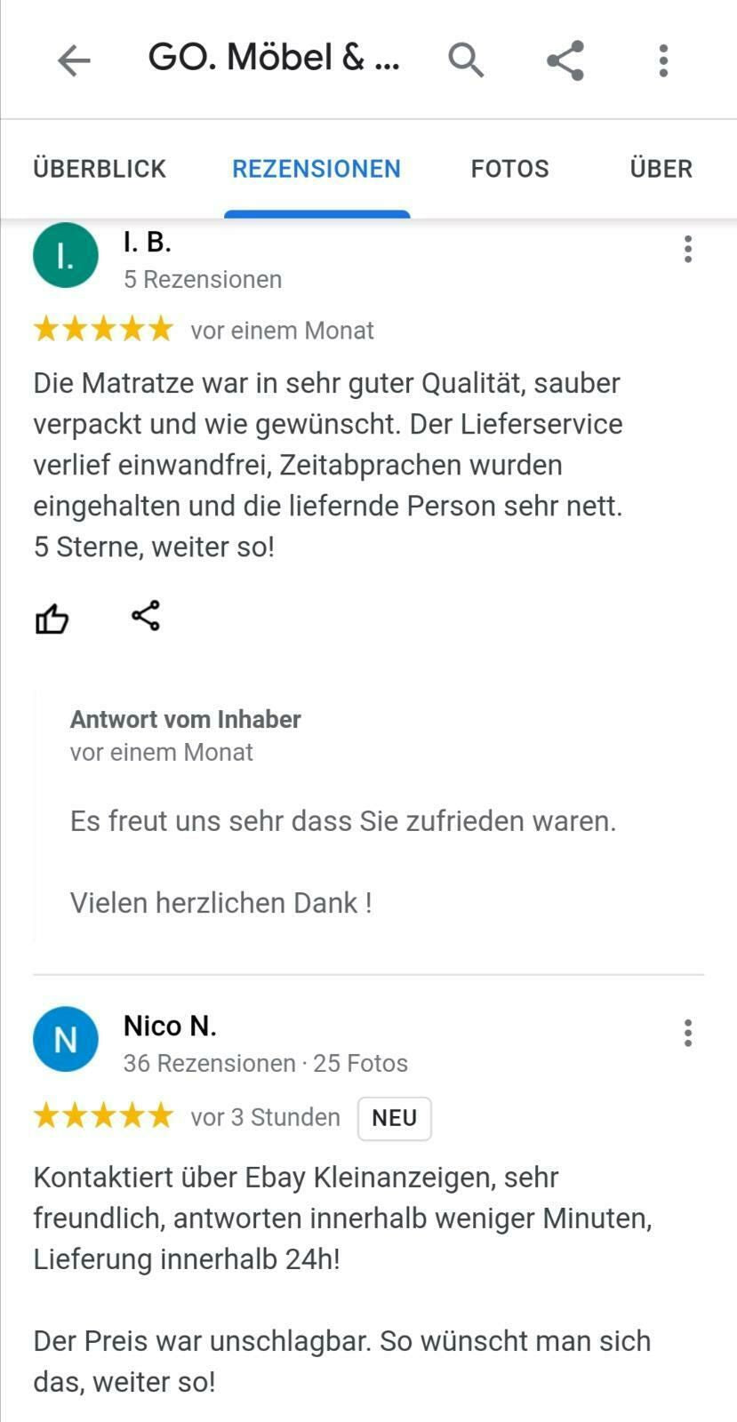 OUTLET 7 Zonen Marken MATRATZEN MADE IN GERMANY Kaltschaum Taschenfederkern